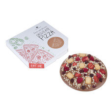 chocolate pizza, chocolate gift, chocolate snacks, flavoured chocolate, chocolate present for kids, for a pizza fan