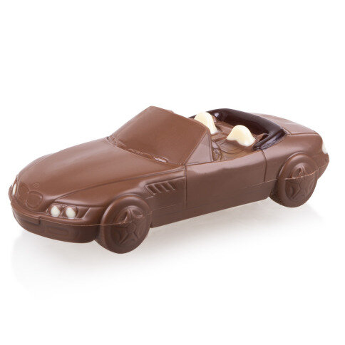 Czekoladowe BMW, czekolada mleczna, czekoladowy samochód, czekoladowa figurka