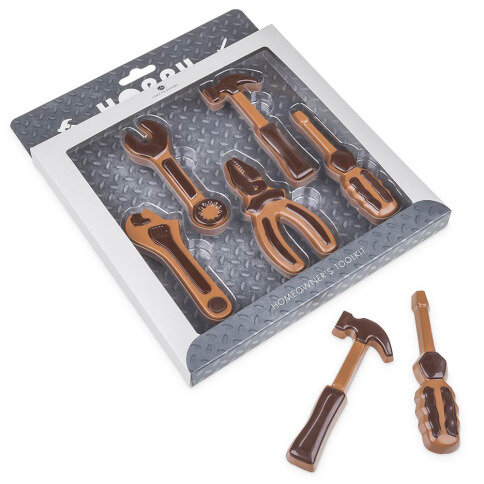 chocolate figure, chocolate tool set, gift for men, gift for boyfriend, gift for husband,