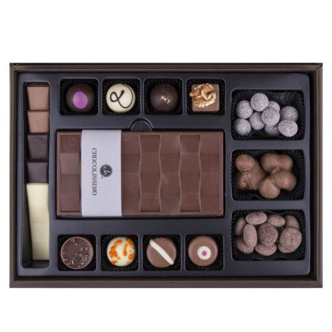 first selection chocolate