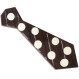 Dark chocolate tie - Dots