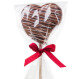 Chocolate lollipop - Heart - Milk