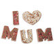 Milk chocolate letters - I love Mum