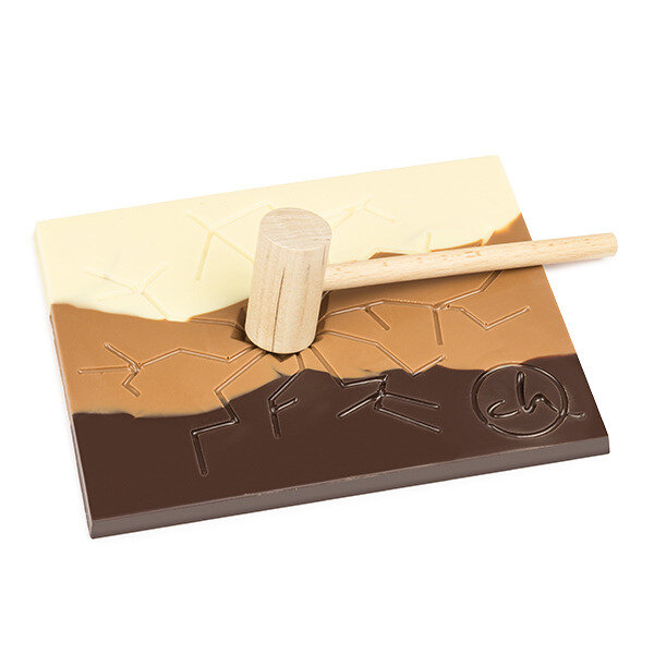 Huge Chocolate Bar with a hammer
