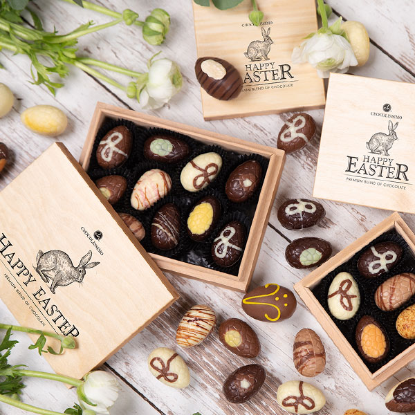 Unique easter pralines